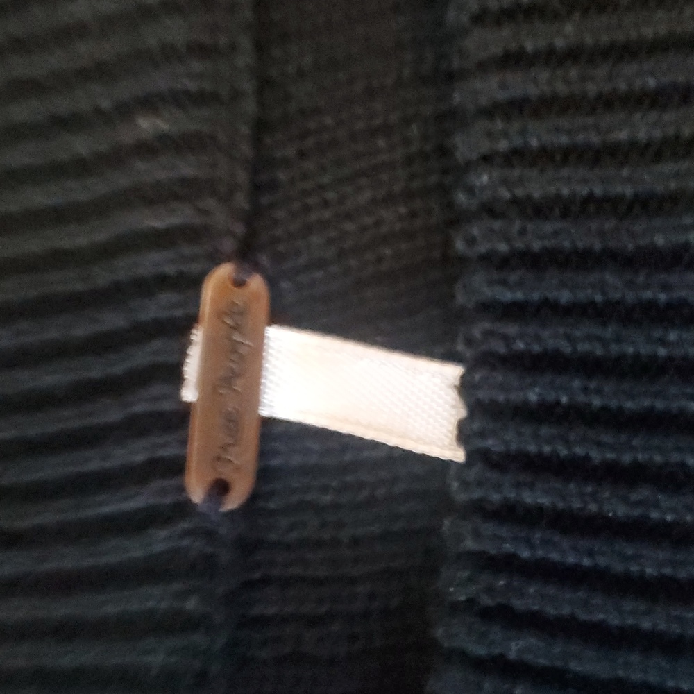 Free People Black and White Striped Crew Neck Sweater - Picture 2 of 5